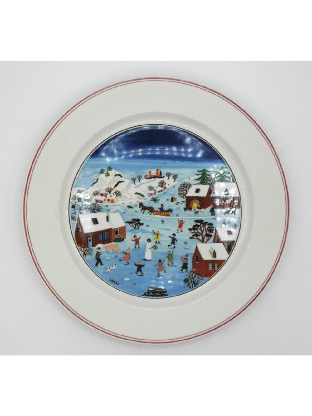 Villeroy & Boch Design Naif Dinner Plate #4 Old Village Square Pattern: VILDEN - Picture 2 of 4